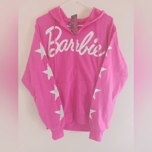 Barbie hoodie zip up Sz M